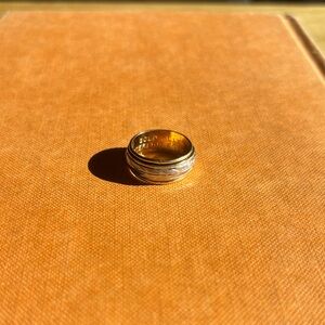Vintage 6mm Gold and Silver Intertwined Ring